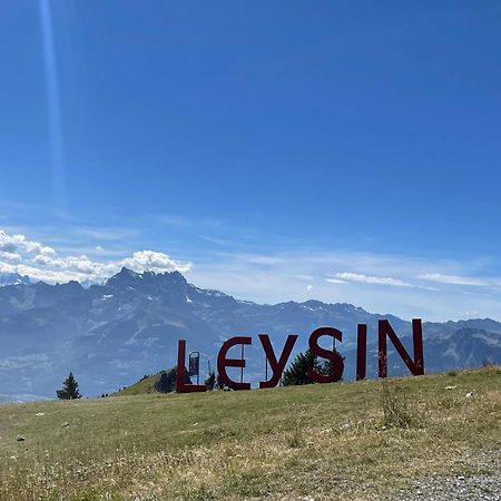 Charmant Appartement Au Vagabond Leysin Exteriör bild