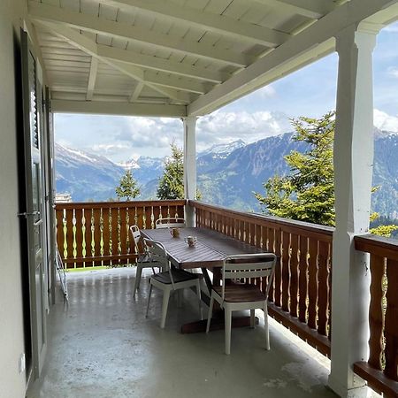 Charmant Appartement Au Vagabond Leysin Exteriör bild