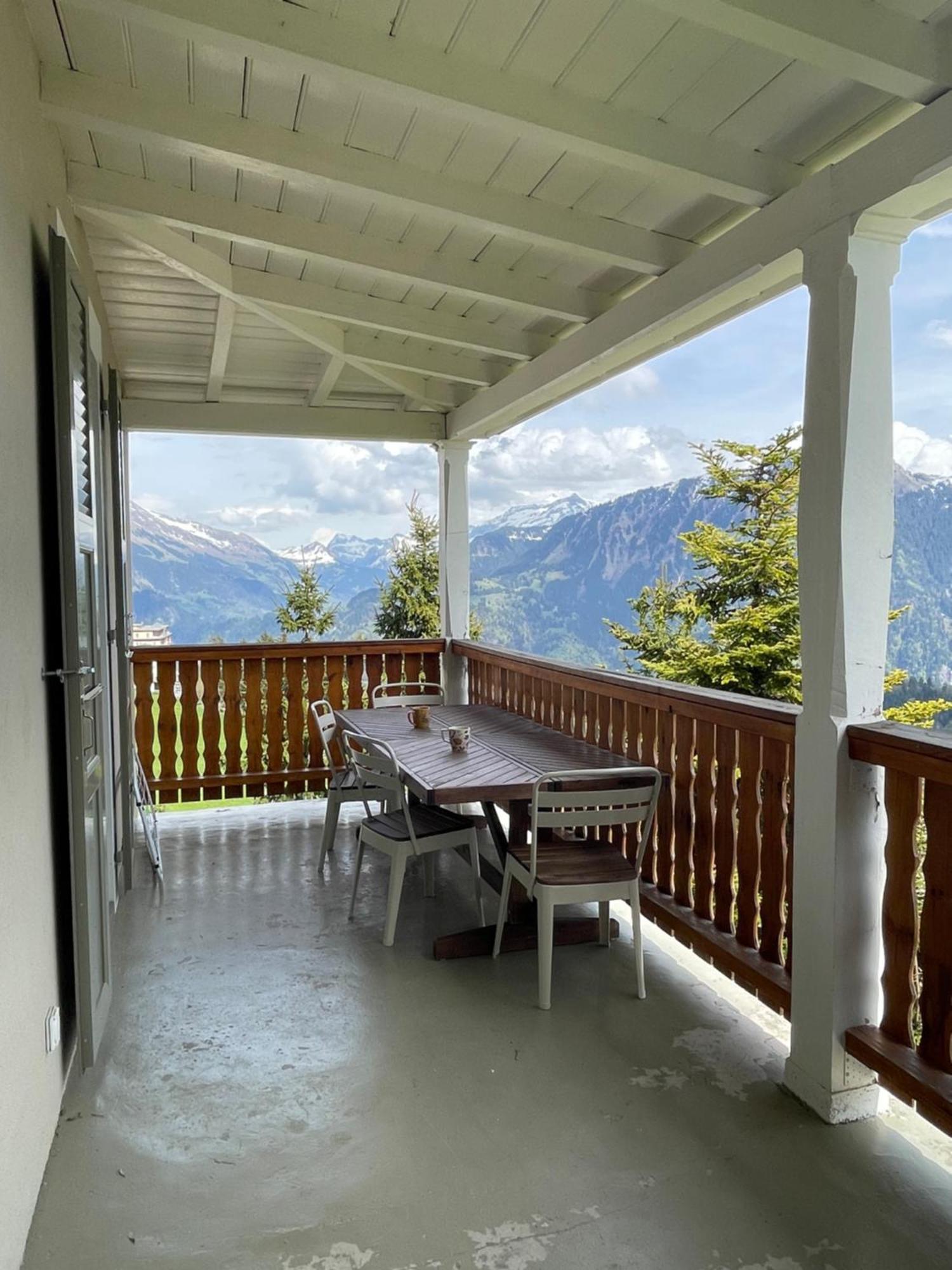 Charmant Appartement Au Vagabond Leysin Exteriör bild