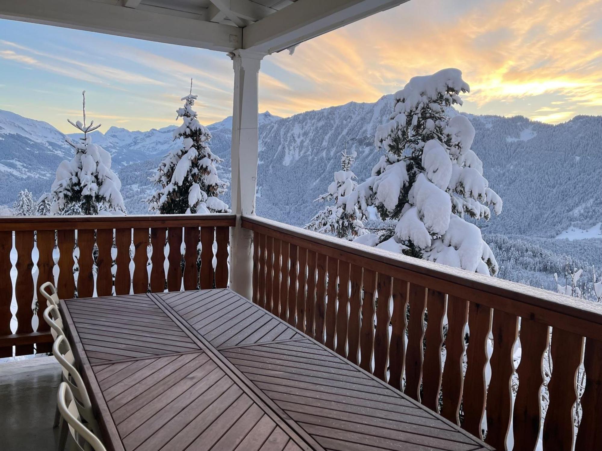 Charmant Appartement Au Vagabond Leysin Exteriör bild